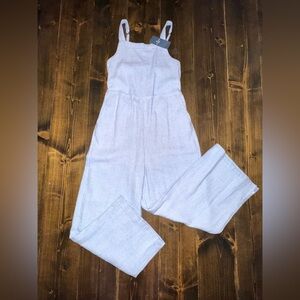 NEW Abercrombie Kids Girls Light Blue Wide Leg Jumpsuit NWT 9/10 Back to School